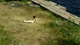 Nude shooting at abandoned Totleben Island military base, wow! 😲