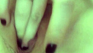 curious wife fingers herself in private moment