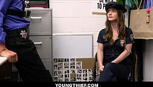 petite shoplifter mira monroe gets caught and fucked by officer
