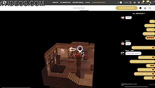 Comendo a loirinha de jeito com seu grande rabo