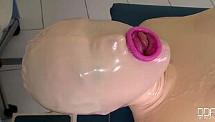 Latex Lucy Stars in Hot Cumshot Compilation Video