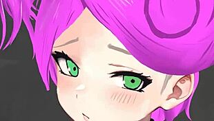 Animated stepmother with long legs gets handjob in Hentai video