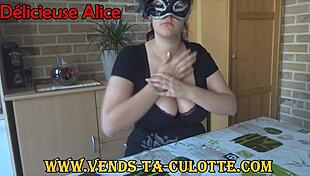 Delicious Alice plays with hand fetish with her partner