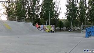 Real public encounter amateur american teen vs victor bloom