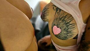 i had an intense threesome with perrapunk, her big natural tits bouncing as we reached orgasm together.