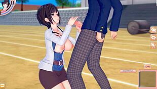 【エロゲーコイカツ！】爆乳保険の先生とおっぱい揉みまくりセックス３dcgエロアニメ動画