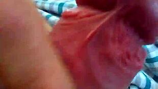 Outdoor Spraying by a Mature Male with Intense Power!