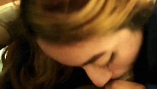 tasty blowjob ends with cumshot on cute teen