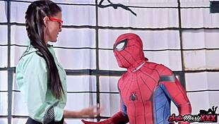 I'm Sofie Marie giving Spiderman an amazing blowjoba