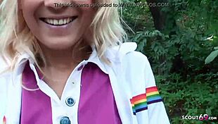 I Can't Believe This Cute German Teen 18+ Agreed to BJ on Playground!