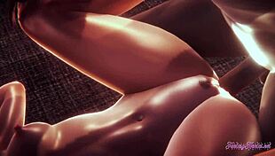 Naruto Hentai Sarada In Hard Sex Threesome With Handjob Blowjob Boobjob