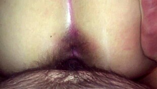 check out this hairy wife gaping and queefing like crazy