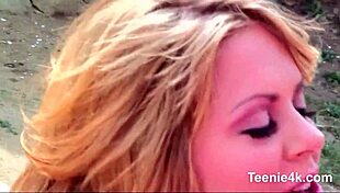 The skinny teen discovers a monster cock stretching her tight pussy