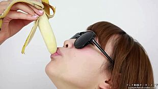 Erotic video of Fetish women licking bananas for oral pleasure