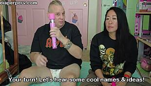 indian girl dances in diaper fetish strip club