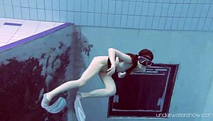 Roxalana Chech Enjoys Scuba Diving In The Pool