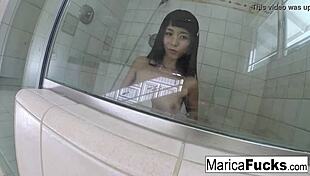 Self Shot Solo Session With Japanese Starlet Marica Hase