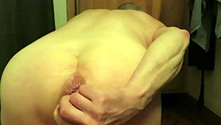 Finnish leather gay juha vantanen plays with his ass toys!