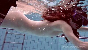 Roxalana Chech Enjoys Scuba Diving In The Pool