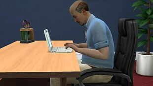 The boss has an anal sex with his curvaceous secretary