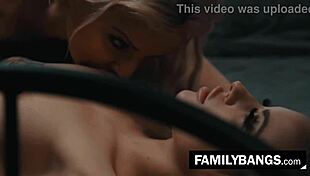 Naughty stepdaughter tempts lesbian stepmom anna claire clouds