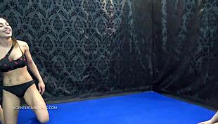 In these European femdom Nomi Malone dominates in a bikini sparring match leading to submission and face sitting