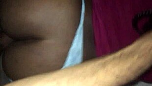 ebony couple bends over for doggystyle fun