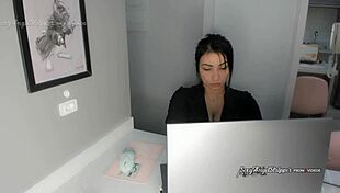 imagine your secretary with big boobs giving you a handjob, boss?