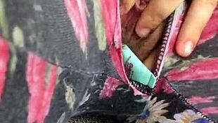 Teasing little pussy to get ready for squirting