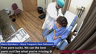 GirlsGoneGyno.com now has Brooklyn (beautiful curly-haired girl) in for her very first gynecological exam with Doctor Tampa