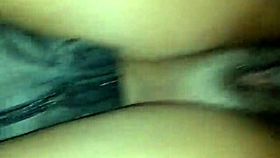 Big black cock destroys ebony pussy in hardcore homemade fucking session