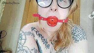 Gagging with lots of saliva