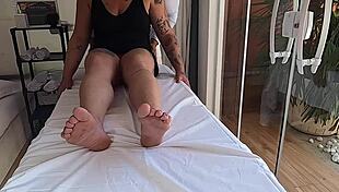Watch before it's deleted - married woman filmed during session being touched by therapist - tantric massage - real video 😱