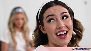 hey, when stepdaughters ditch cleaning for free use pussy fun