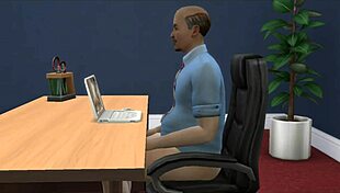 The Boss Decides To Fuck His Big-Titted Secretary In The Office.