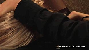 Big ass lesbian slave gets spanked and banged with strapon, bound and punished 😈