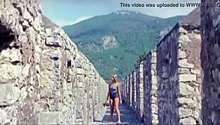The seductive movie show of Italian teen Gloria