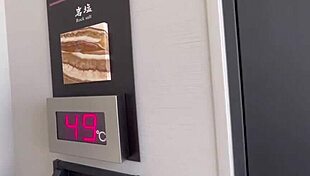 Misu Enjoys Sauna Session with Relaxing Foot Bath