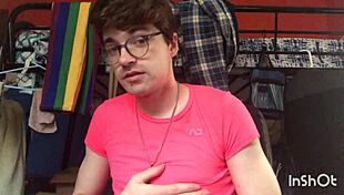 gay twink niko springs strip teases and shows off his big cock, check it out!