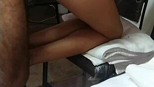 Delicious Anal Ride At Work In Cowgirl Position