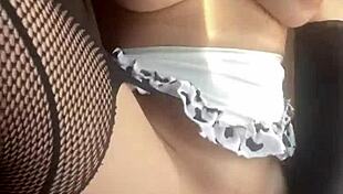 she's fucking herself with favorite dildo 😏