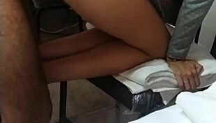 Delicious Anal Ride At Work In Cowgirl Position