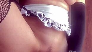 she's fucking herself with favorite dildo 😏