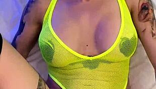 Sexy tattooed hottie misha montana home video