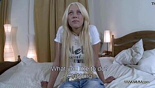 I'm this young blonde getting recorded while taking cock at home