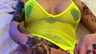 Sexy tattooed hottie misha montana home video