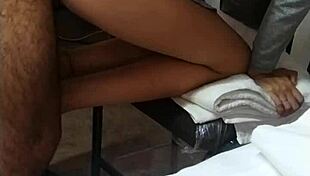 Delicious Anal Ride At Work In Cowgirl Position