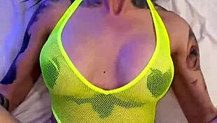 Sexy tattooed hottie misha montana home video