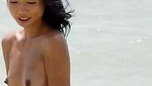 Tiny teen 18+ model dominique gabrielle undresses shaved pussy in centerfold striptease