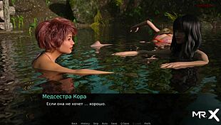 Two naked girls play with themselves in hentai anime